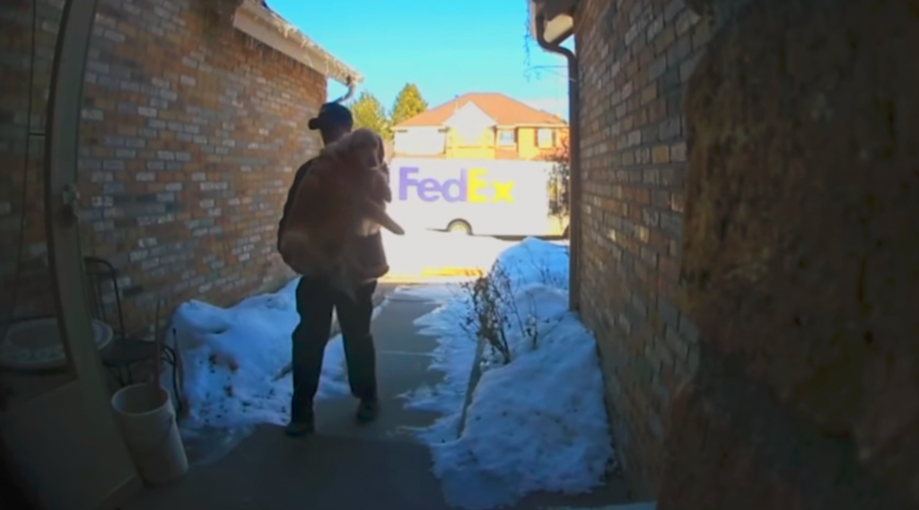 FedEx Driver Brings Lost Dog Back To Owners After It Escapes