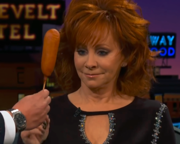 Reba McEntire Introduces James Corden To Her Food Obsession: Corn Dogs